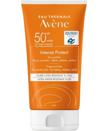 AVENE Intense Protect Ультра-водостойкий солнцезащитный флюид SPF50+, 150 мл